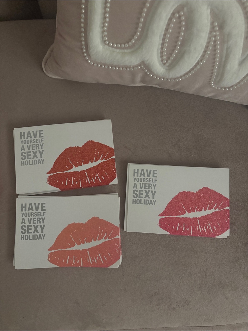Victoria’s Secret Christmas Holiday Greeting Cards - Set of 22